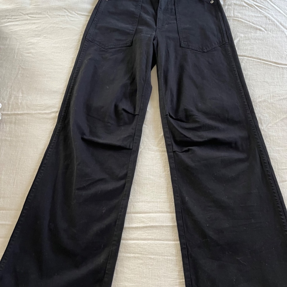 Amo Black Cargo Pant View 4